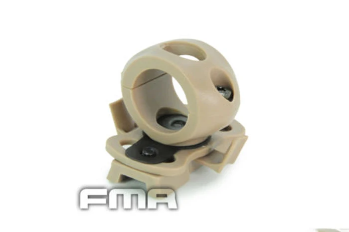 FMA шлем фонарик держатель папка зажим для диам 21 мм(0,8") фонарик цвет BK/DE/FG