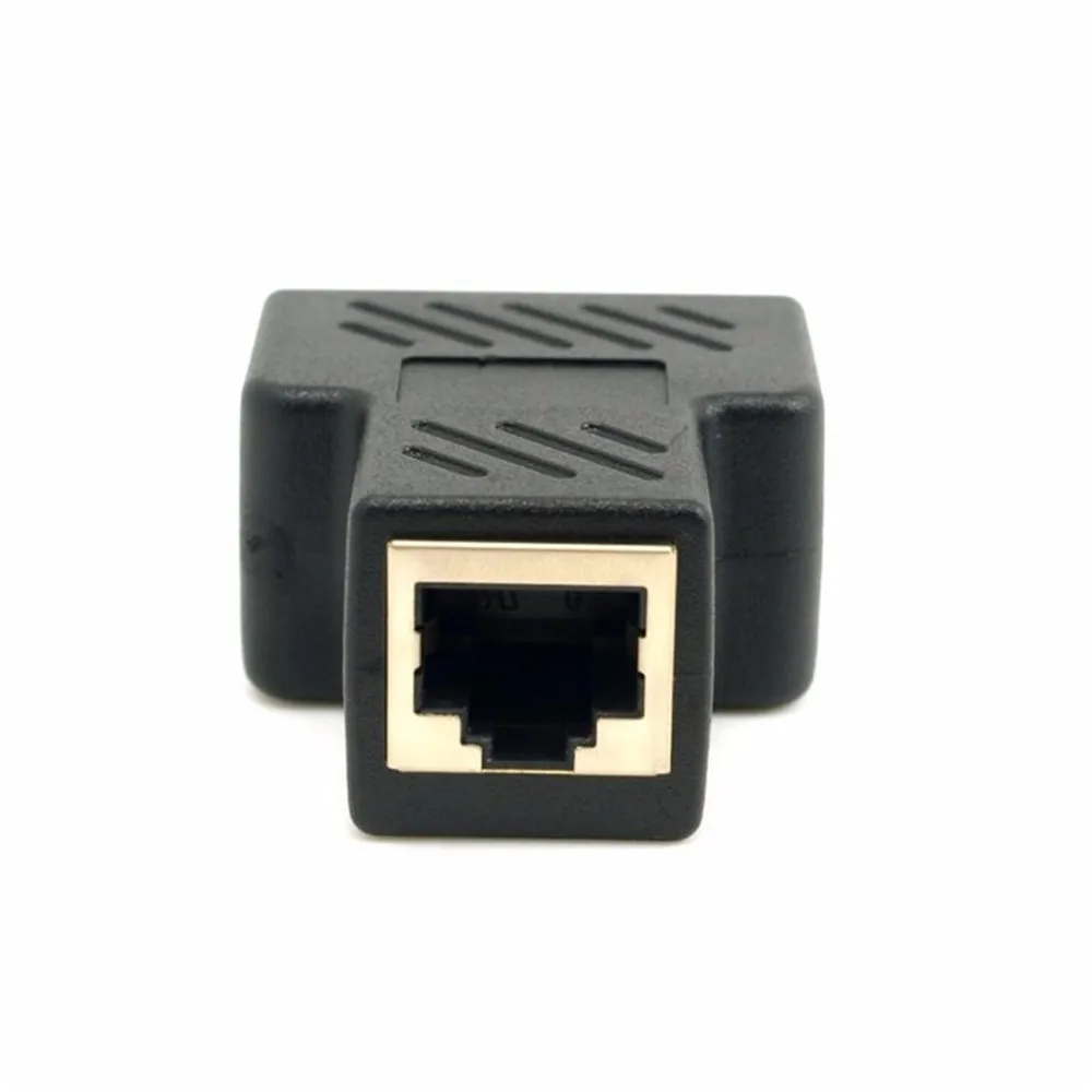 Разъем Cat6 RJ45 8P8C для двойного разветвителя сетевой Ethernet патч корд адаптер с