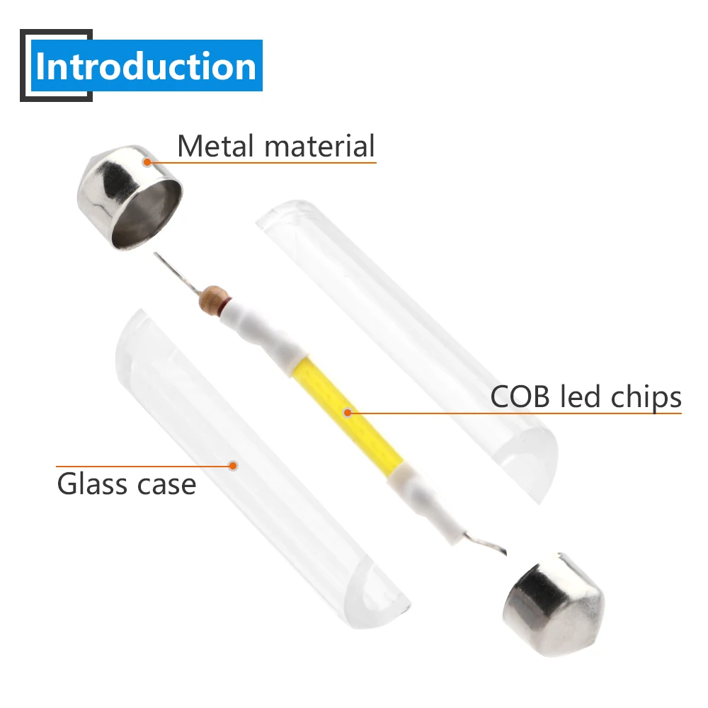 ������ LED �佺�� �� ����, C5W �ڵ��� ����, ��� ���� ��ȣ�� ����, 12V led ����, 6000k, 31mm, 36mm, 39mm, 41mm, 10 ��