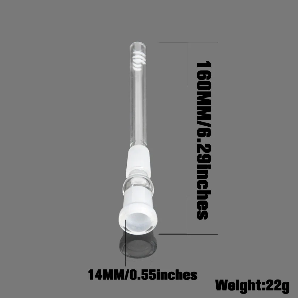 HORNET стеклянный нисходящий диффузор 14 мм до 18 мм Мужской Женский шарнир стеклянный нисходящий ствол адаптер для стеклянных труб для курения