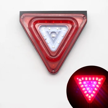 

2Pcs 24V Truck Trailer Van Lorry Rear Tail Lights Red Blue Stop Light Strobe Warning Lamp 16.5CM