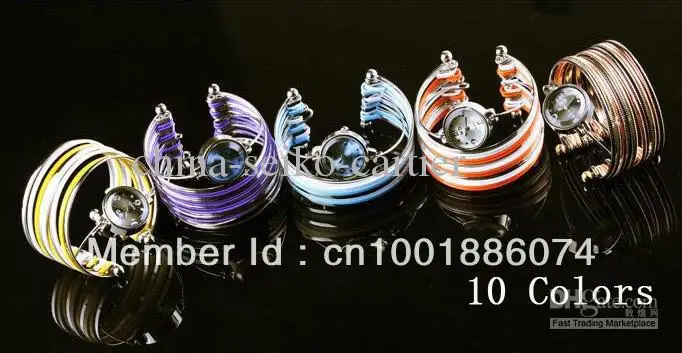 50PCS (10 Colors) Luxury Colorful Bracelet Quartz Stainless Steel Ladies Watch Women's Watches | Наручные часы