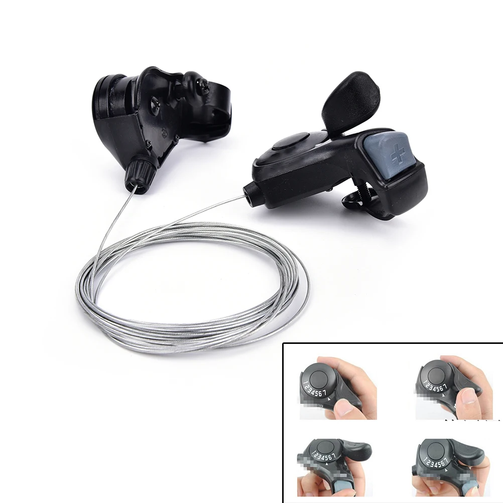 

New 1pair 21 Speed Mountain Bike bicycle Handle Crank Levers Bike Transmission Chain Change Speed Rear Derailleur Pulley