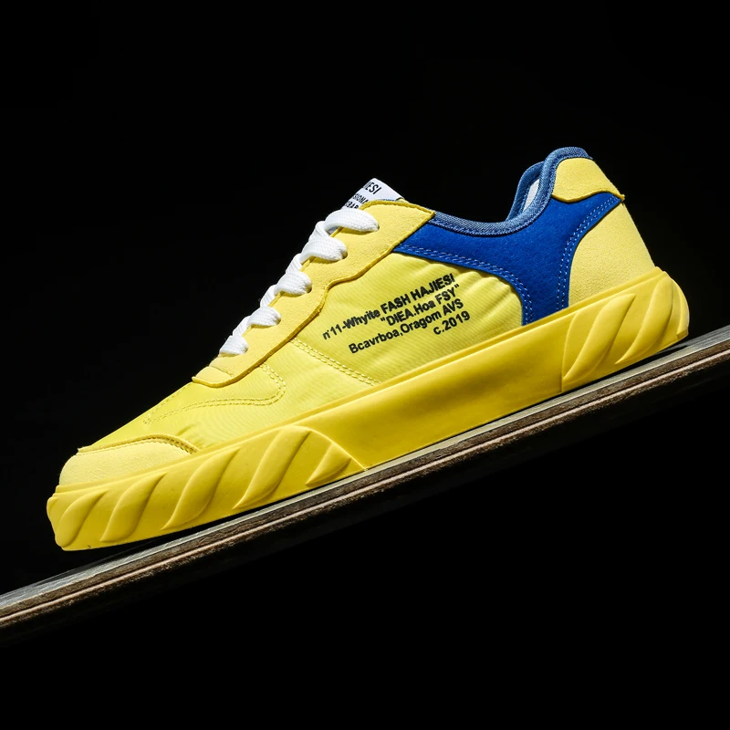 

Thestron Male Shoes Fashion Footwear Breathable Male Sneakers Men Summer 2019 Skate Shoes Yellow Green White Black Brand Shoes