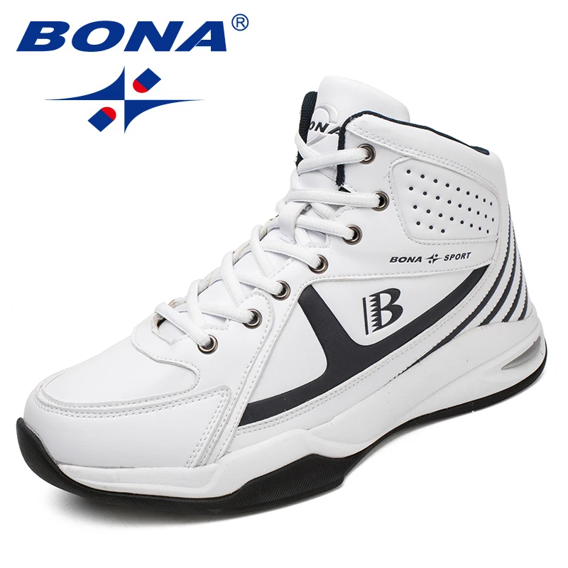 BONA/Новое поступление, стильные мужские баскетбольные кроссовки на шнуровке, мужская спортивная обувь, уличные беговые кроссовки, удобные, быстрая