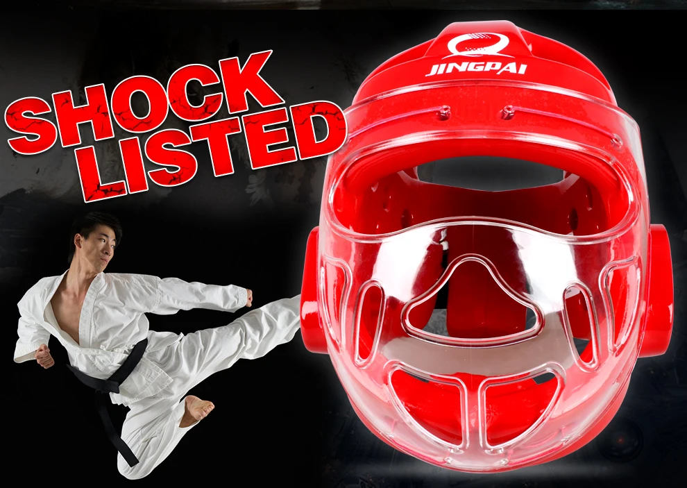 Description Picture 5 of itemFull Face Head Guard Karate Helmet Taekwondo Headgear MMA Kick Boxing Head Protector Professional Training Helmets