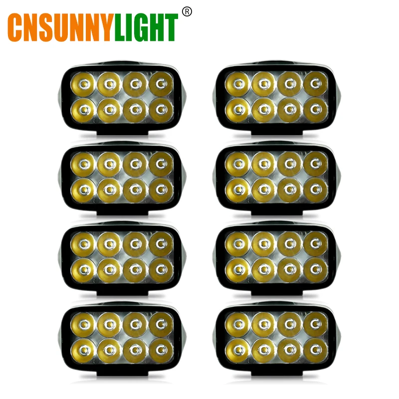 

CNSUNNYLIGHT 8pcs 4 inch LED Work Light High Power Spotlight For 4x4WD Offroad ATV UTV Truck Tractor Motorcycle Fog Spot lights