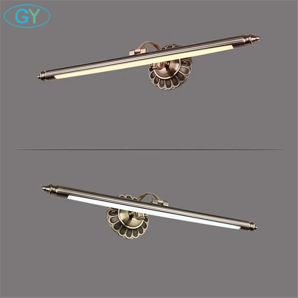  L50/70/90cm Bathroom Mirror Lamp Waterproof Retro Bronze Cabinet Vanity lights Led Wall Light vinta - 32818643778