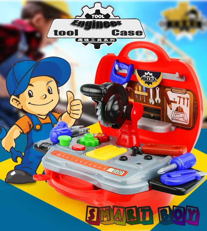 Buy Pretend Play Tool Box set Learning&Education Children toys baby DIY repair