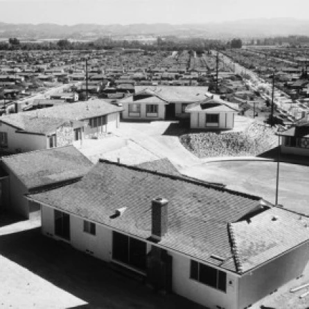 High angle view of houses in a city  California  USA Poster Print (18 x 24)