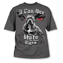 Брендовая мужская футболка, новинка года, брендовая футболка, хлопковая одежда, новая футболка с надписью Hate In Your Eye'S Pit Bull, хулиганская порода, Мужская футболка с древесным углем, распродажа