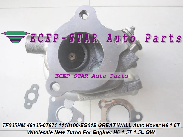 TF035HM 49135-07671 49135 07671 1118100-EG01B 1118100EG01B Turbo Turbine Turbocharger For GREAT WALL 1.5L GW Auto Hover H6 1.5T