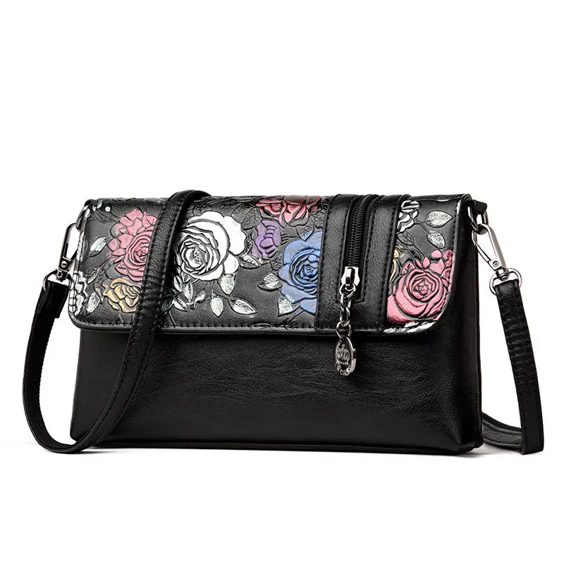 

2018 Flower Women Clutch Bag High Quality Pu Leather Women Famous Brands Shoulder Bag Clutch Female Blosa Day Clutches Handbag