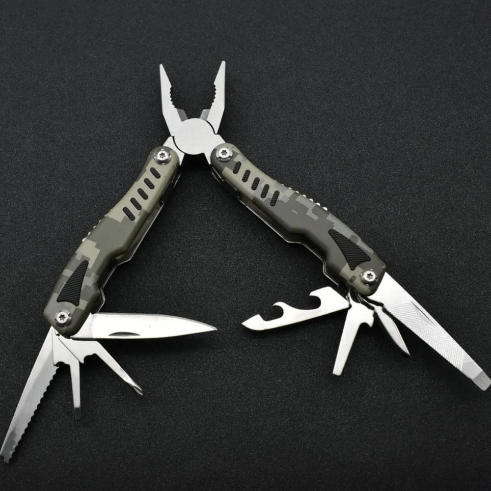 

multi-function Outdoor folding combination tool knife Free shipping tool tongs plate hand multi-function pliers