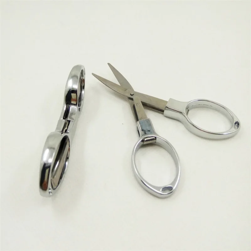 

1Pc Safety & Survival Foldable Scissors Emergency Kit Stainless Steel EDC Glasses Shape for Outdoor Camping Fishing