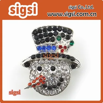 

Cheap snow man shape crystal rhinestone pendant for decoration