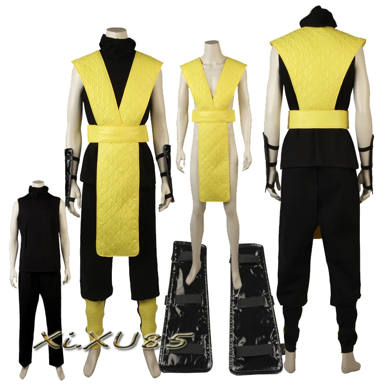 

Mortal Kombat X Scorpion Kitana Jade Cosplay Costume Halloween Outfit Custom Made Party Clothes Vest Pants Unisex Any Size