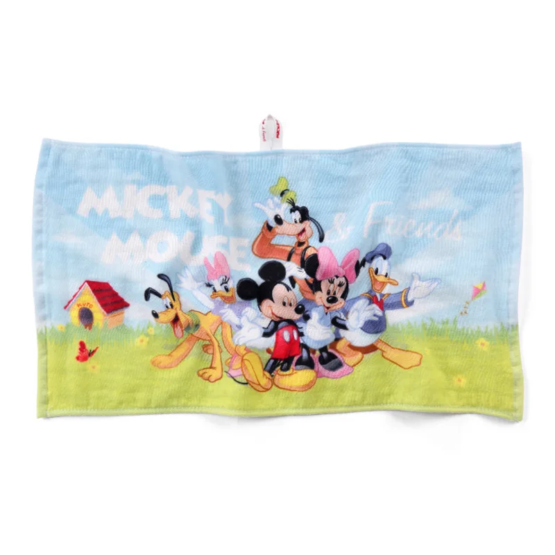 Хлопковое газовое детское полотенце Disney Mickey и partner мягкое быстросохнущее с