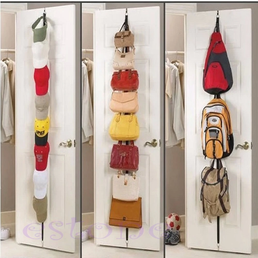 Colgador de correas ajustable la puerta, organizador de perchero para sombreros, bolsas, abrigos y 7 ganchos|door straps hanger|over door hangerdoor strap - AliExpress