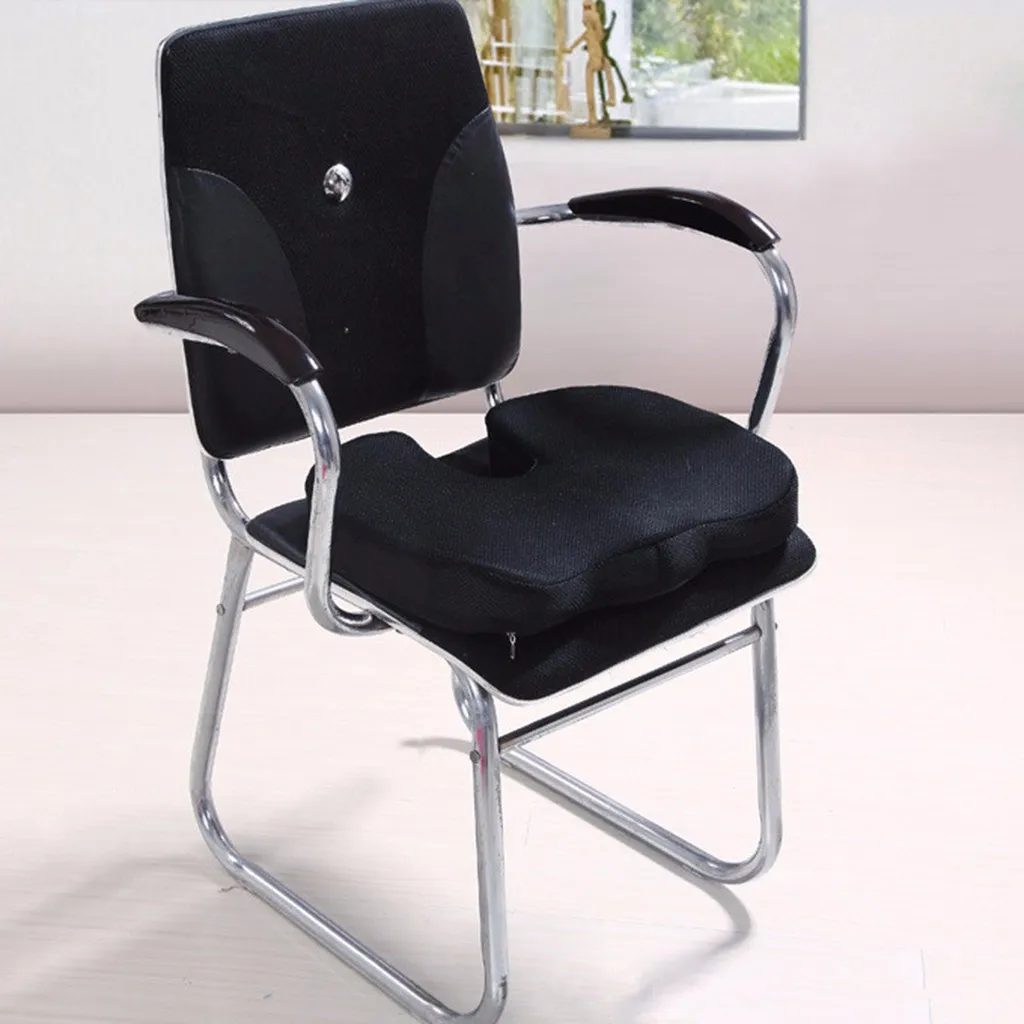 

Travel Memory Foam Seat Cushion Orthopedic Chair Cushion Pad Car Office Hips Tailbone Coccyx Protect Healthy Sitting U Pillow D1