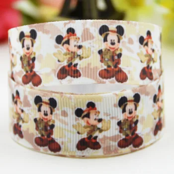 

22mm 25mm 38mm 75mm Mickey Easter Cartoon Character printed Grosgrain Ribbon party decoration X-01806 10 Yards