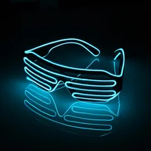 Gafas LED parpadeantes para Fiesta de Luces, iluminación decorativa, regalos clásicos, luz brillante, accesorios de fiesta de Festival