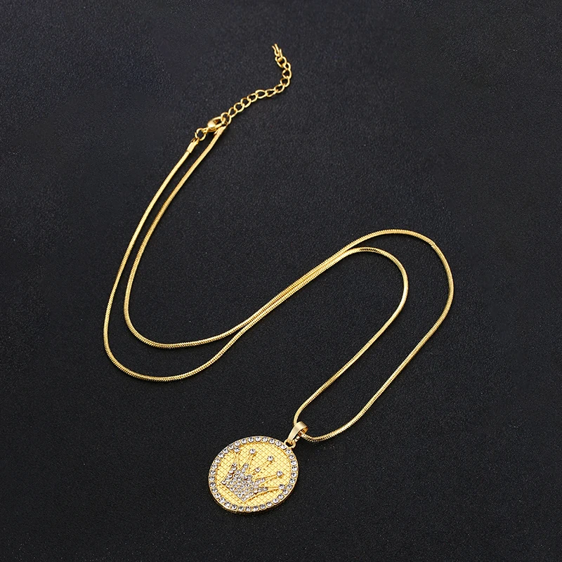 Арабское женское золотистое мусульманское ожерелье с подвеской в виде исламского Бога, ювелирные изделия, подарок Рамадан ожерелье с медной цепочкой