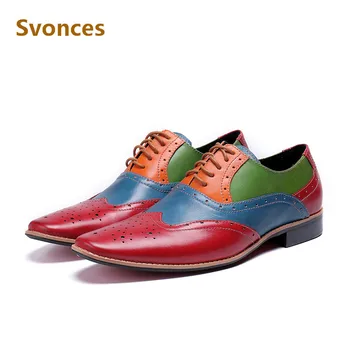 

Customize Genuine Leather Men Shoes Casual Breathable Hollow Fashion Laofers Brand Shoes Mans Lace-up Zapatillas Plus Size 46