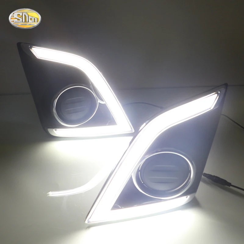 

SNCN Led Daytime Running Lights for Isuzu D-max 2014 2015 Fog lamp 12V ABS DRL Driving lights