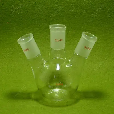 

Flat Bottom Flask,250ML,24/40,3 Neck,Three Neck,Chemistry Lab Glassware