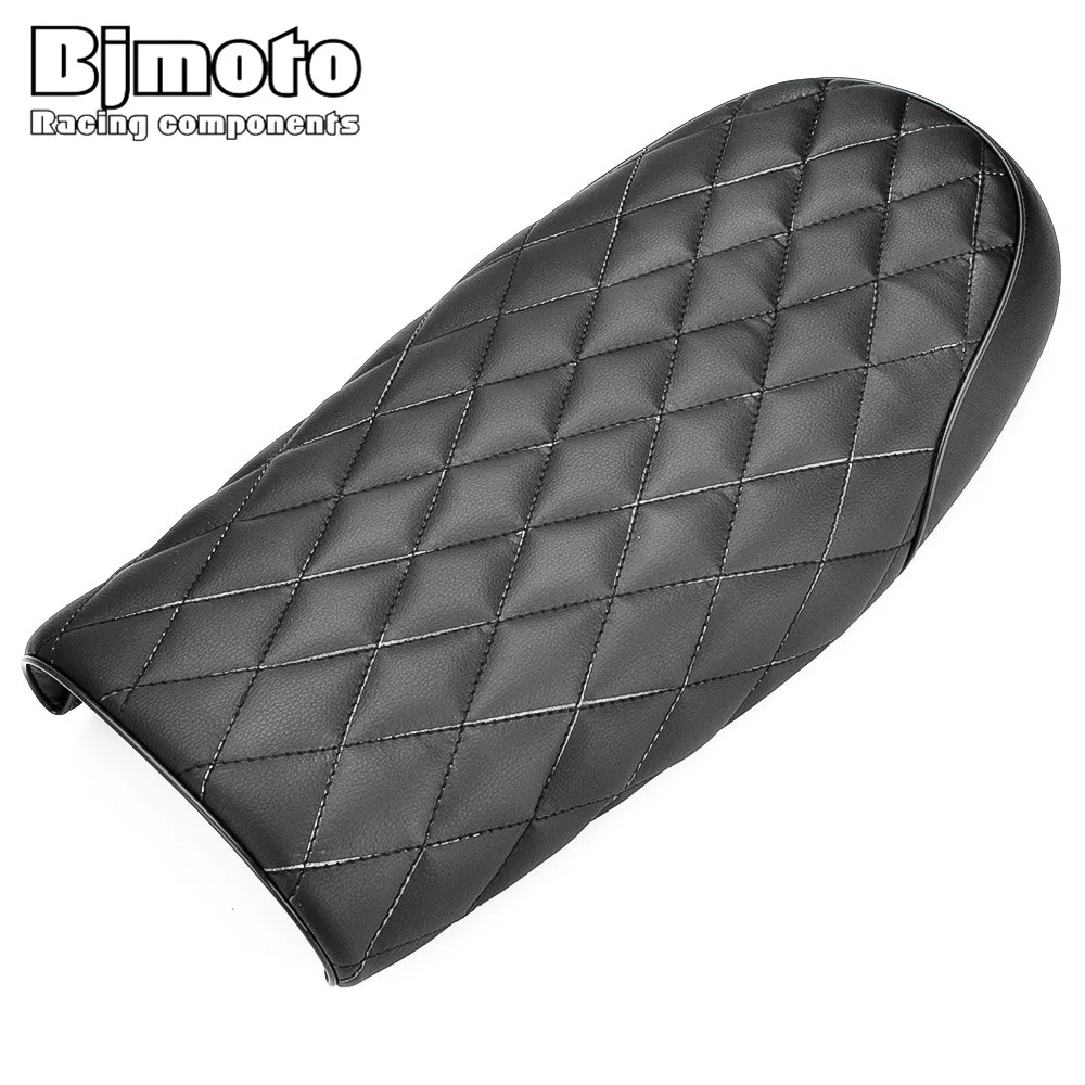 Мотоциклетная черная винтажная подушка на сиденье BJMOTO для Yamaha Honda Kawasaki Cafe Racer|cushion