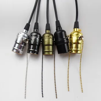 

Hot Selling! Vintage Pendant Light Voltage AC 90-260V E27 Pendant Lamp Holder Pendente De Teto +Wire +Free Shipping