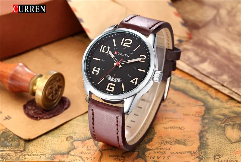 2019 Relojes Curren для мужчин спортивные повседневные часы для мужчин s часы лучший бренд роскошные кожаные Наручные часы Relogio для мужчин часы 8236