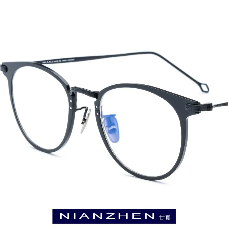

Pure Titanium Eyeglasses Frame Men Vintage Round Myopia Optical Frame Prescription Eye Glasses for Women Spectacles Eyewear 1132