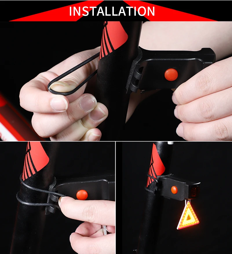 Cheap WEST BIKING IPX 63 Waterproof Bicycle Lights 10 Lumens 6 Modes Bicycle Taillight USB Rechargeable Bike Lamp Bicycle  Rear Light 8