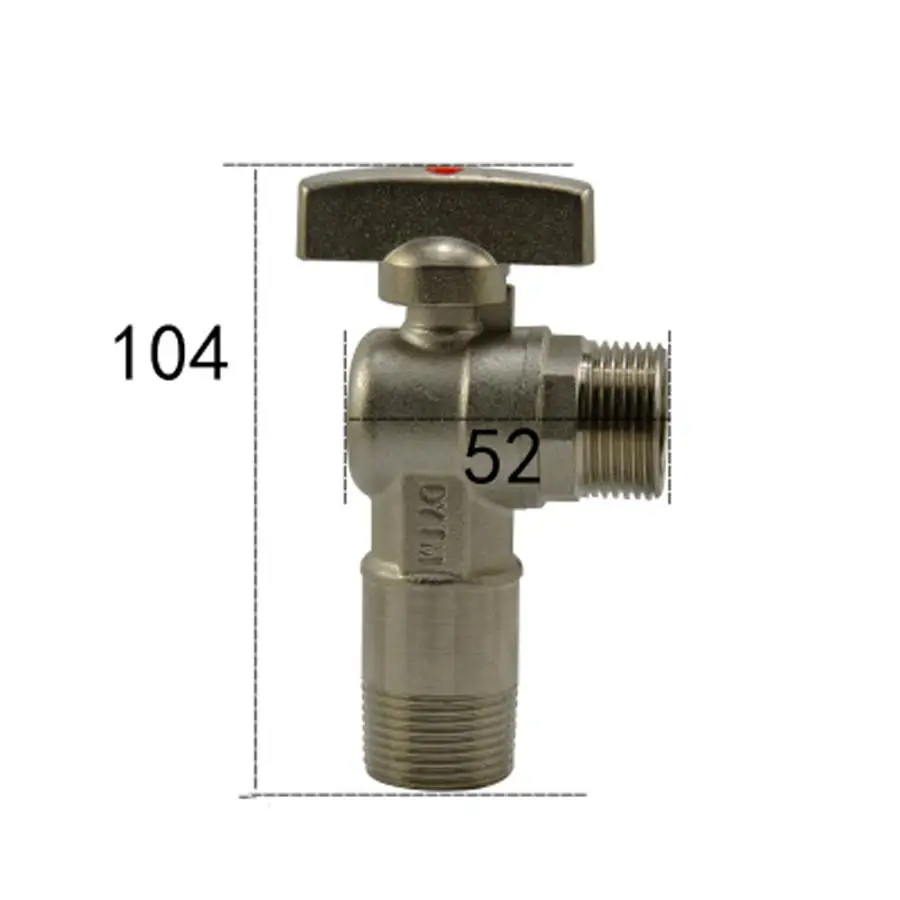 3/4" BSP Male Ball Angle Valve Elbow 90 Degree Hole Size 15mm Water Gas