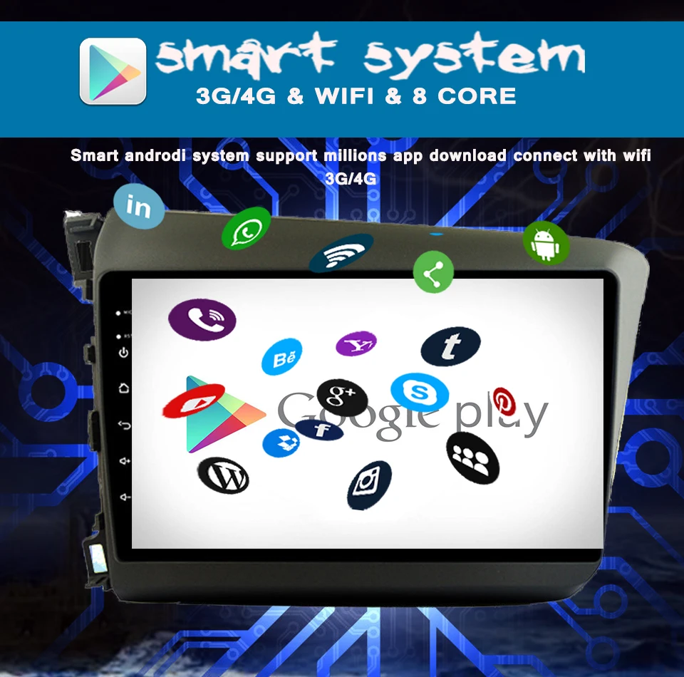 Discount IPS 9" Screen Octa core 4G RAM 64G ROM Android 9.0 Car DVD PGS navigation For Honda Civic 2011-2015 Stereo multimedia Player 10 Discount IPS 9" Screen Octa core 4G RAM 64G ROM Android 9.0 Car DVD PGS navigation For Honda Civic 2011-2015 Stereo multimedia Player 10