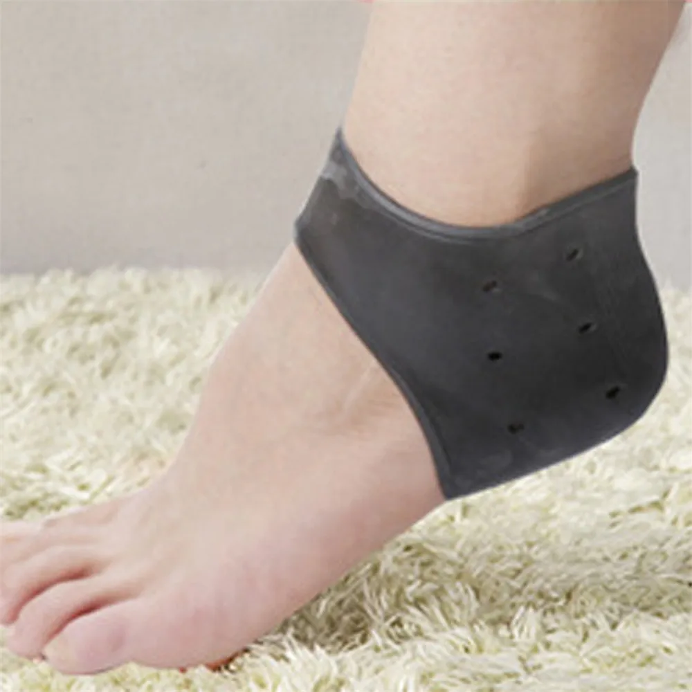1 пара мягких силиконовых противорастрескивающихся подушечек Увлажняющие гелевые носки для пятки трещины защита для ухода за ногами