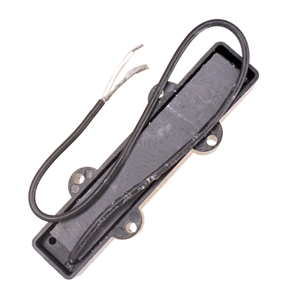 Tooyful Exquisite 2Pcs Black Electric Bass Open Pickups DIY for JB Jazz Bass Musical Instrument Accessory