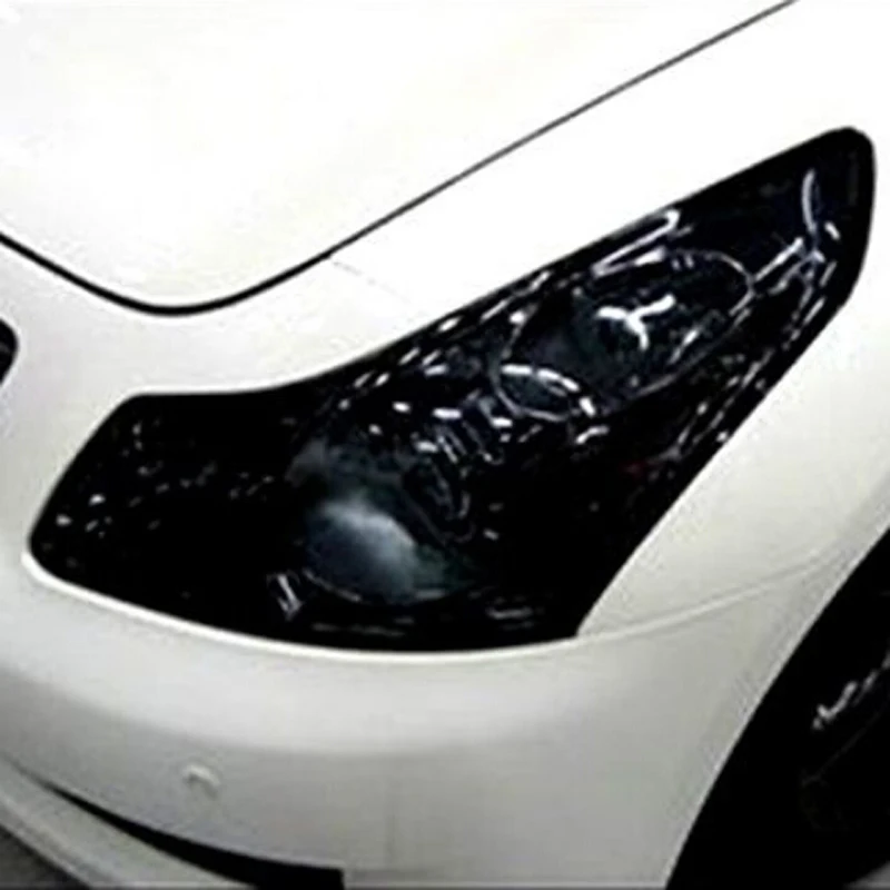 30 см х 120 автомобильный Стайлинг матовая черная пленка для фар ТИНТ задний фонарь
