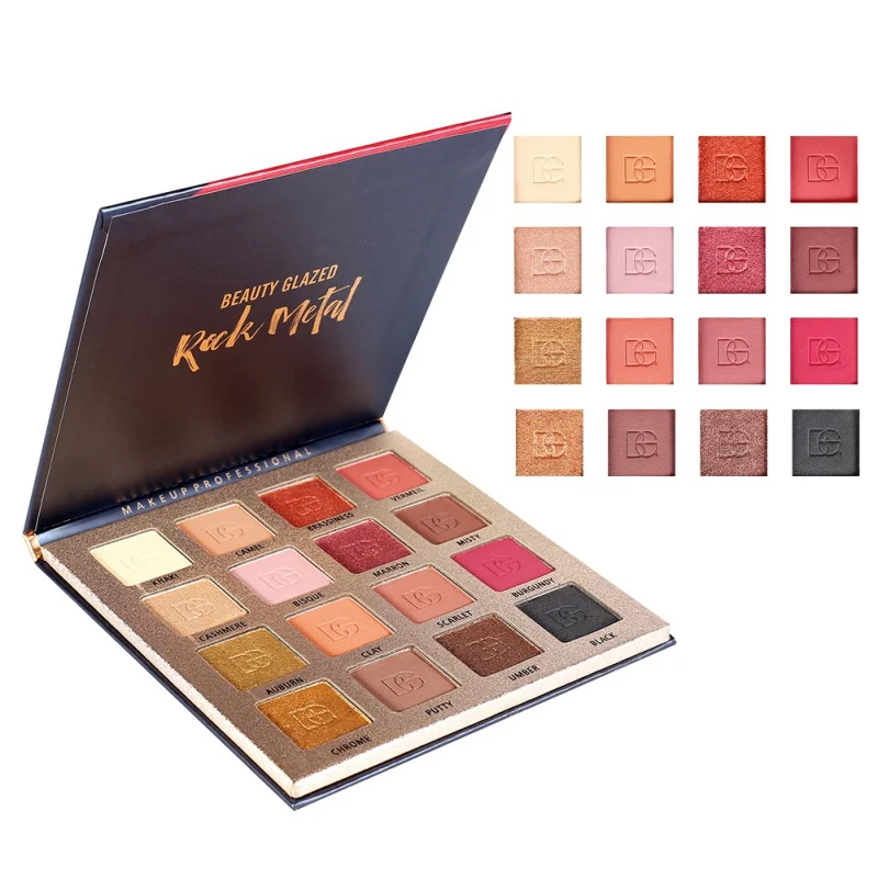 

Beauty Glazed Charming Eyeshadow 16 Colors Glitter Natural Matte Pearlescent Eye Shadow Powder Nude Cosmetics palette
