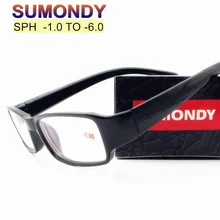 SUMONDY очки по рецепту от близорукости SPH-1-1,5-2-2,5-3-3,5-4-4,5-5-5,5-6,0 Для женские мужские рецептурные очки оптические очки готовый продукт G539