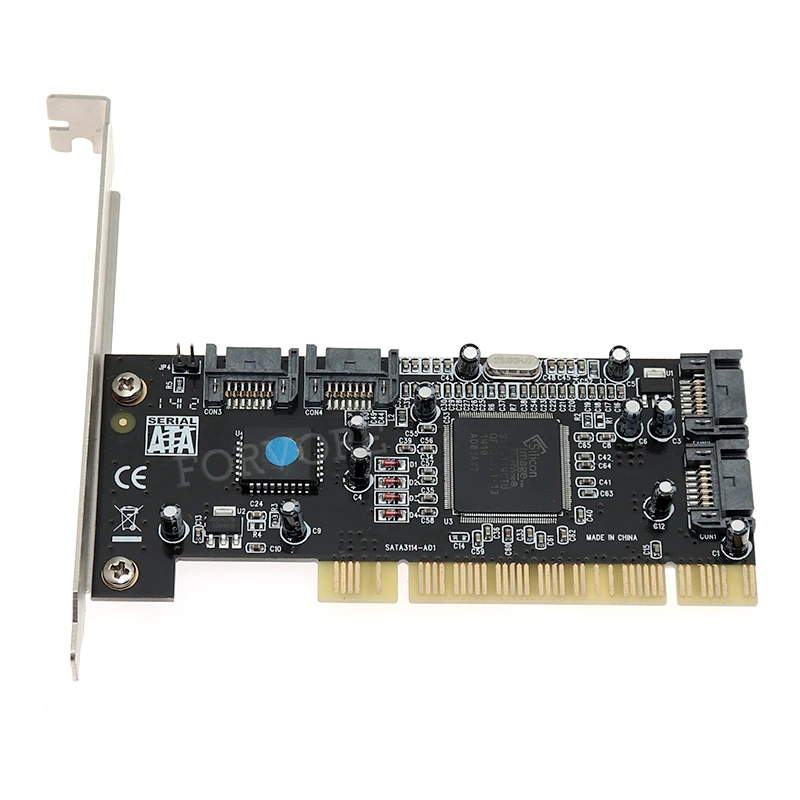4 порта SATA 1 0 PCI адаптер чип силиконовый SIL3114 | Компьютеры и офис