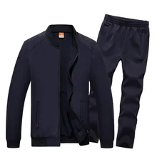 AmberHeard 2017 Fashion Autumn Winter Men Sporting Suit Jacket+Pant Sweatsuit 2 Piece Set Sportswear Mens Clothing Tracksuit Set