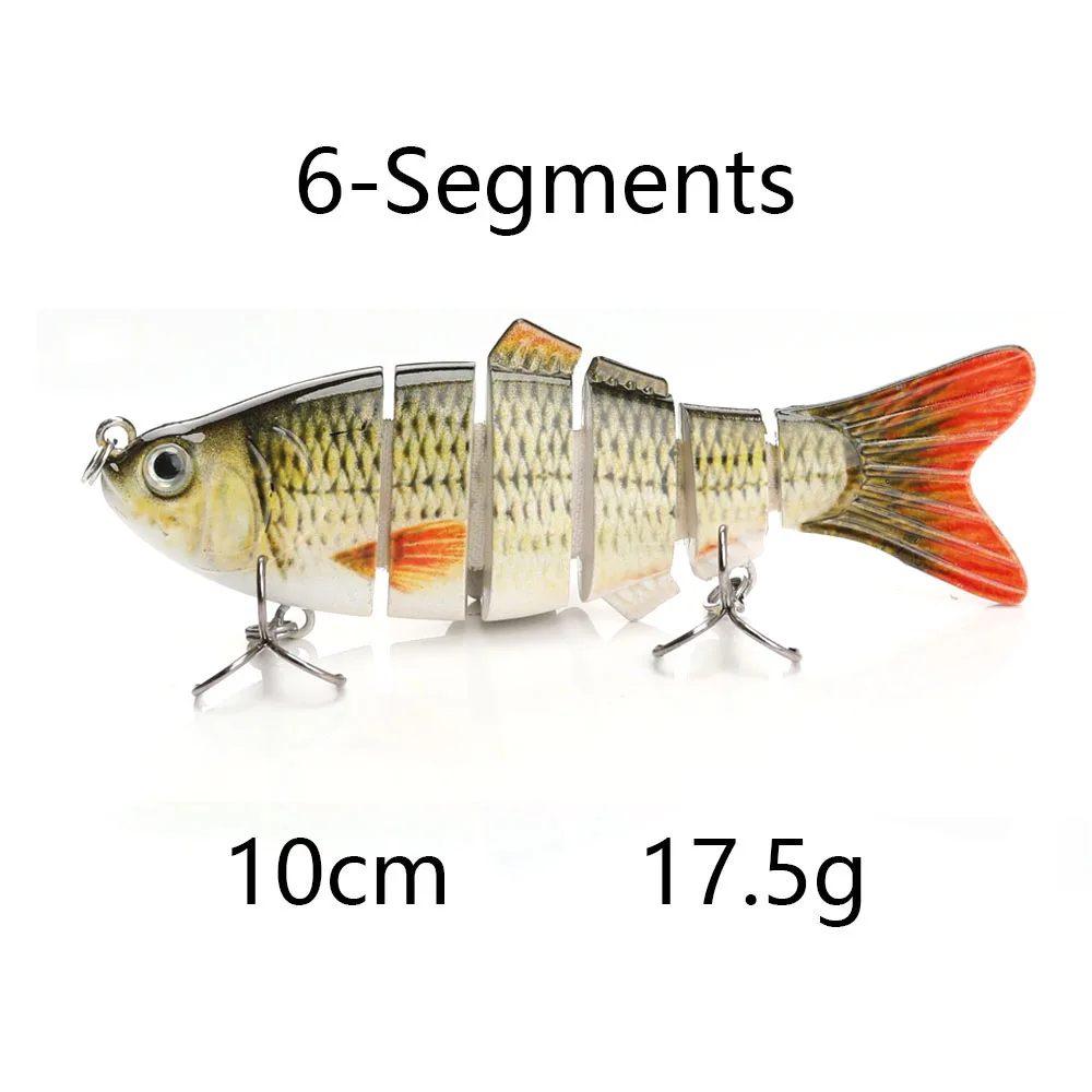 VTAVTA 1 шт. Мульти соединенная жесткая приманка 10 см 17,5 г Реалистичная воблер Воблер для рыбы 6 сегментов плавающая приманка искусственная рыболовная приманка - Цвет: A-1