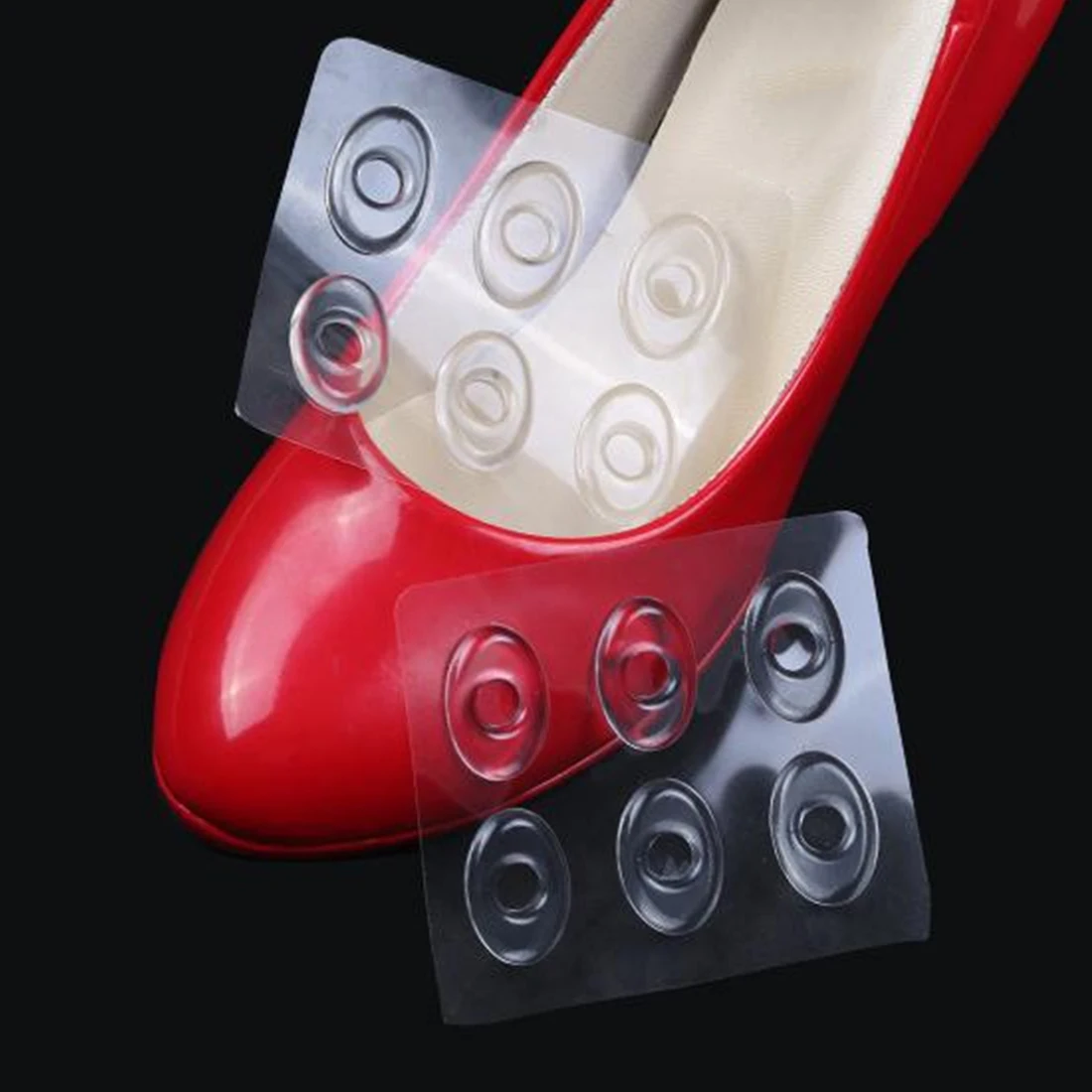 

Shoe Back Round Sticker Soft Silicone Gel Toes Corn Cushions Instant Pads Plaster Foot Care Pain Relief Insoles Cushion 6pcs