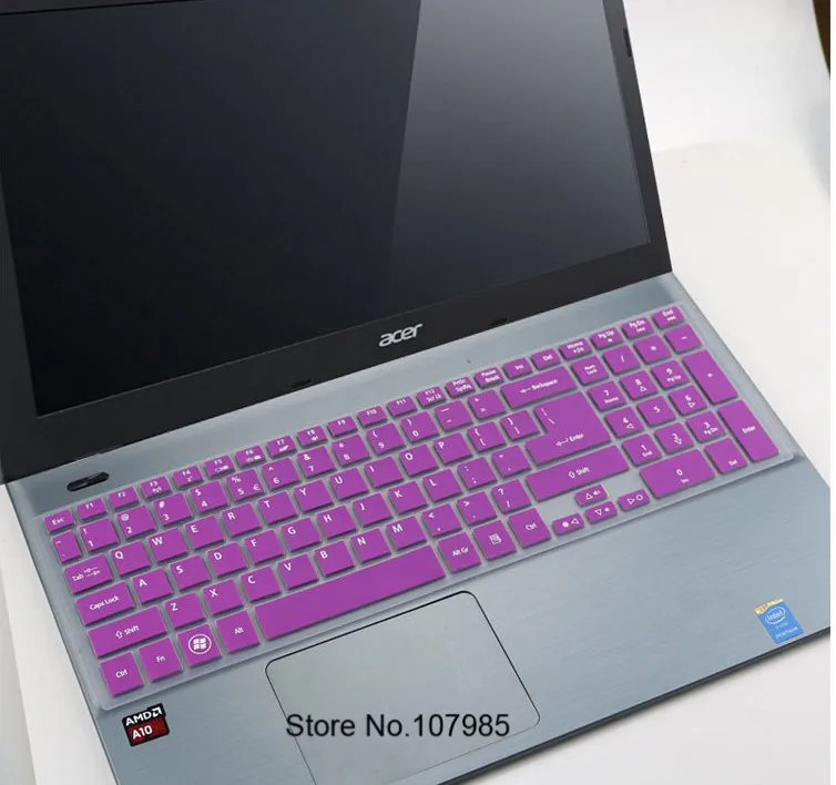 15 дюймовый ультра-тонкая клавиатура крышка Защитная крышка для acer Aspire E5-521 E5-521G E5-551 E5-551G E5-571 E5-571G V5-561 V5-561PG - Цвет: Purple