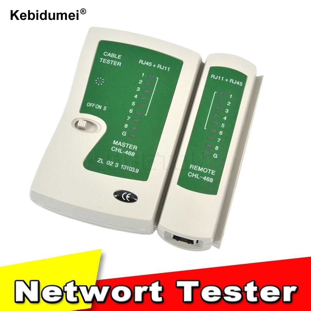 

RJ45 RJ11 Cat5 Cat6 LAN Cable Tester Handheld Network Cable Tester Wire Telephone Line Detector Ethernet Tracker Tool Kit