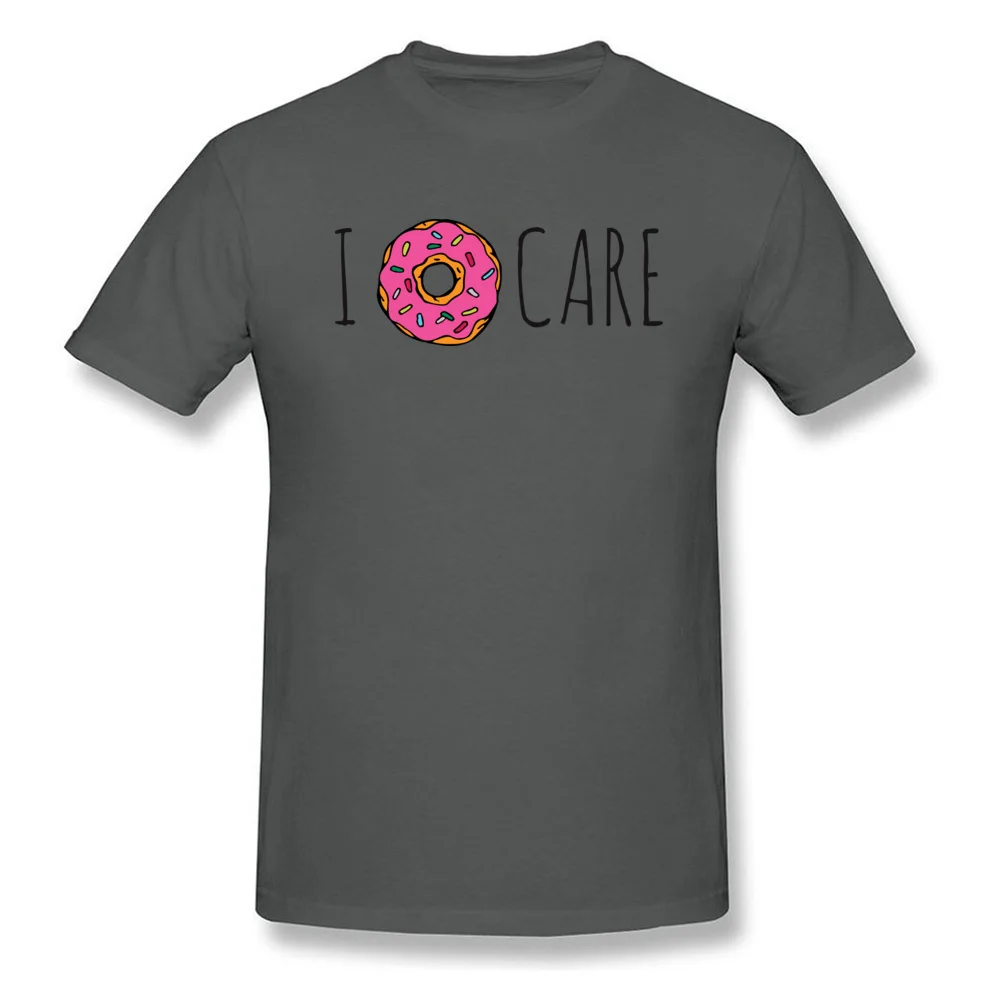 Personalized I Doughnut Care Men T-Shirt 2018 Hot Sale VALENTINE DAY Short Sleeve Round Neck 100% Cotton Tees Tops & Tees I Doughnut Care carbon