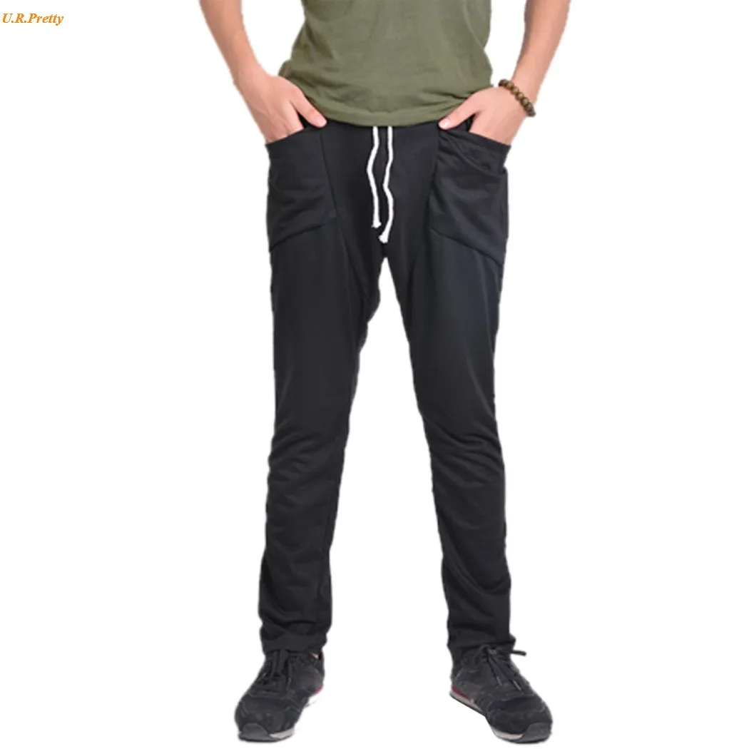 New Arrival 2017 Men's Casual Stylish Rope Long Sporting Sweat Baggy Pants Trousers Harem Slacks